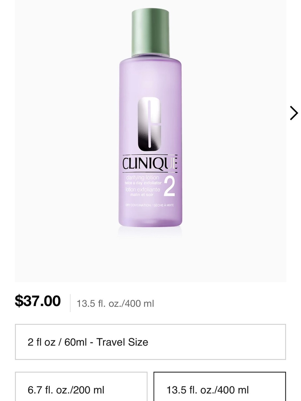 New - 13.5oz Clinique Clarifying Lotion 2 - Picture 2 of 4
